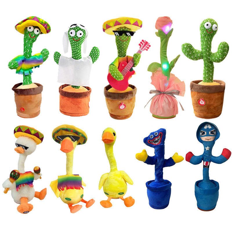 Talking Dancing Cactus Toys Singing Mimicking Recording Repeating What You Say Sunny Dancing Cactus Interactive Children Gifts