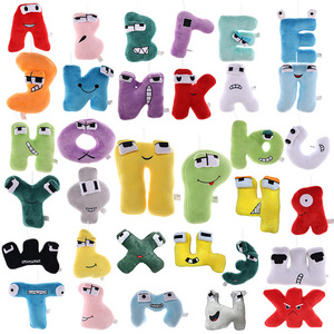 Alphabet Lore Plush Toys English Russian Alphabet Stuffed Animal Doll Cartoon Plushies Toy Stuffed Doll Pillow Keychain For Kids