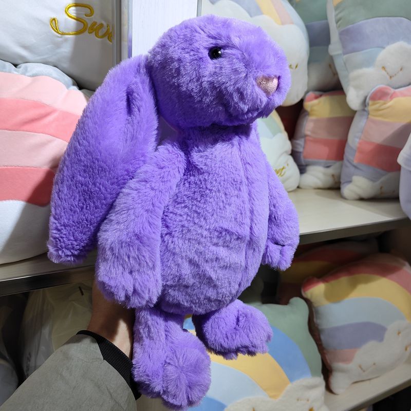 New Stuffed Animal Toys Easter Bunny Plush Toys  30cm 40cm 50cm Easter color rabbit girl soothing rabbit doll