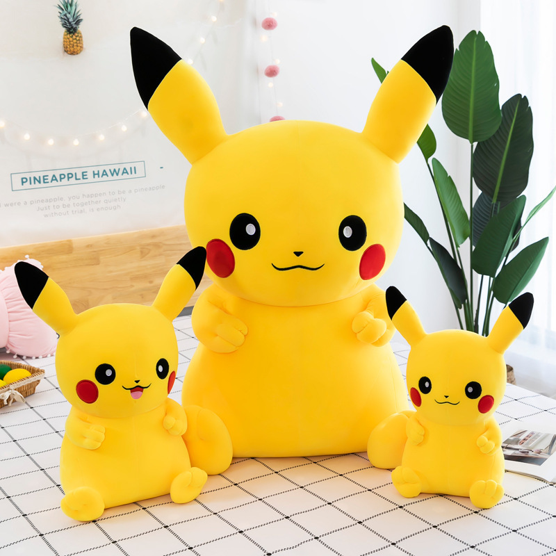 Cartoon Anime Plush Pillow Dolls Pikachu plush toy soft doll children's throw pillow pocket Pokemone Pikachu Squirtle Charmander