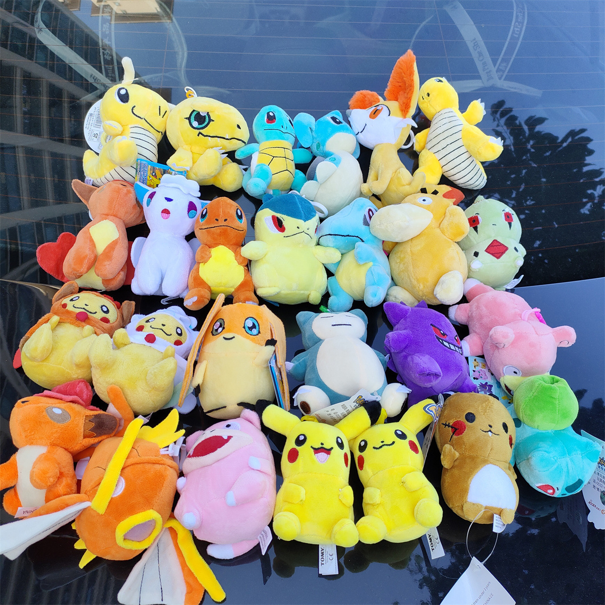 Wholesale Pokemoned Fighting Eevee Stuffed Animal Plush Toy 70Styles Pikachu Plush Toys Stuffed Toys Movie Pikachu Anime Dolls