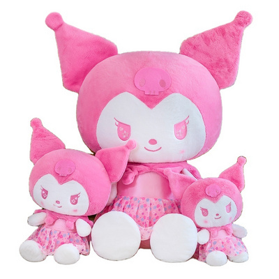 Pink Sanrioed Plush Toys Cute Kitty My Melody Stuffed Animal Toy Pillow Kuromi Plushie Cinnamoroll Doll Keychain Christmas