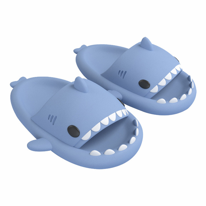 Couple Summer Shark Slippers Women Slides Men Bathroom Flip Flops Home Anti-Skid Flat Shoes Outdoor Children's Funny Sandals