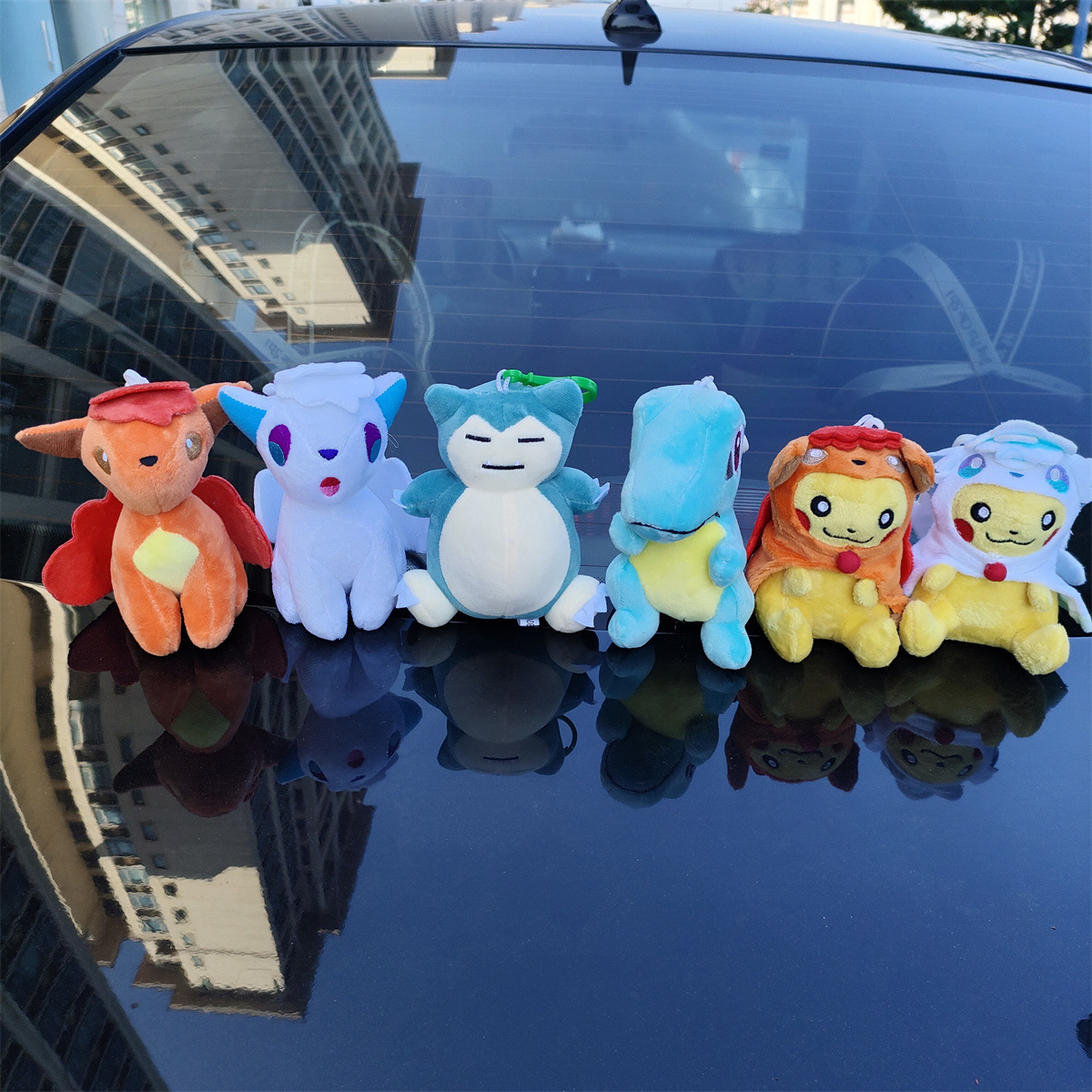 Wholesale Pokemoned Fighting Eevee Stuffed Animal Plush Toy 70Styles Pikachu Plush Toys Stuffed Toys Movie Pikachu Anime Dolls