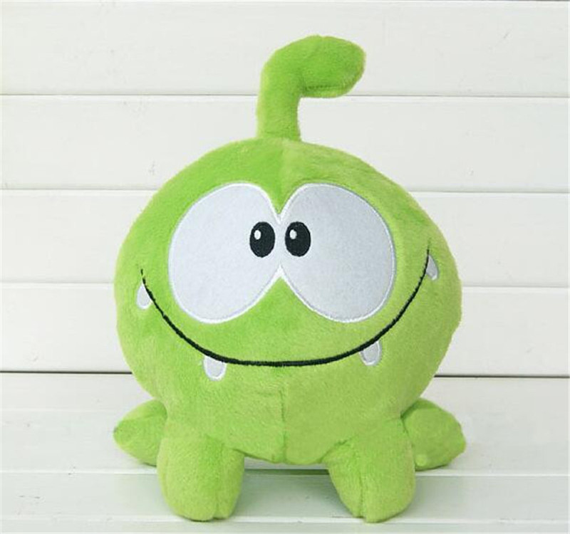 20cm Game Cut The Rope Om Nom Green Frog Stuffed Animal Plush Toys Om Nom Frog Plush Toy Soft Rubber Figure Classic Game Toys