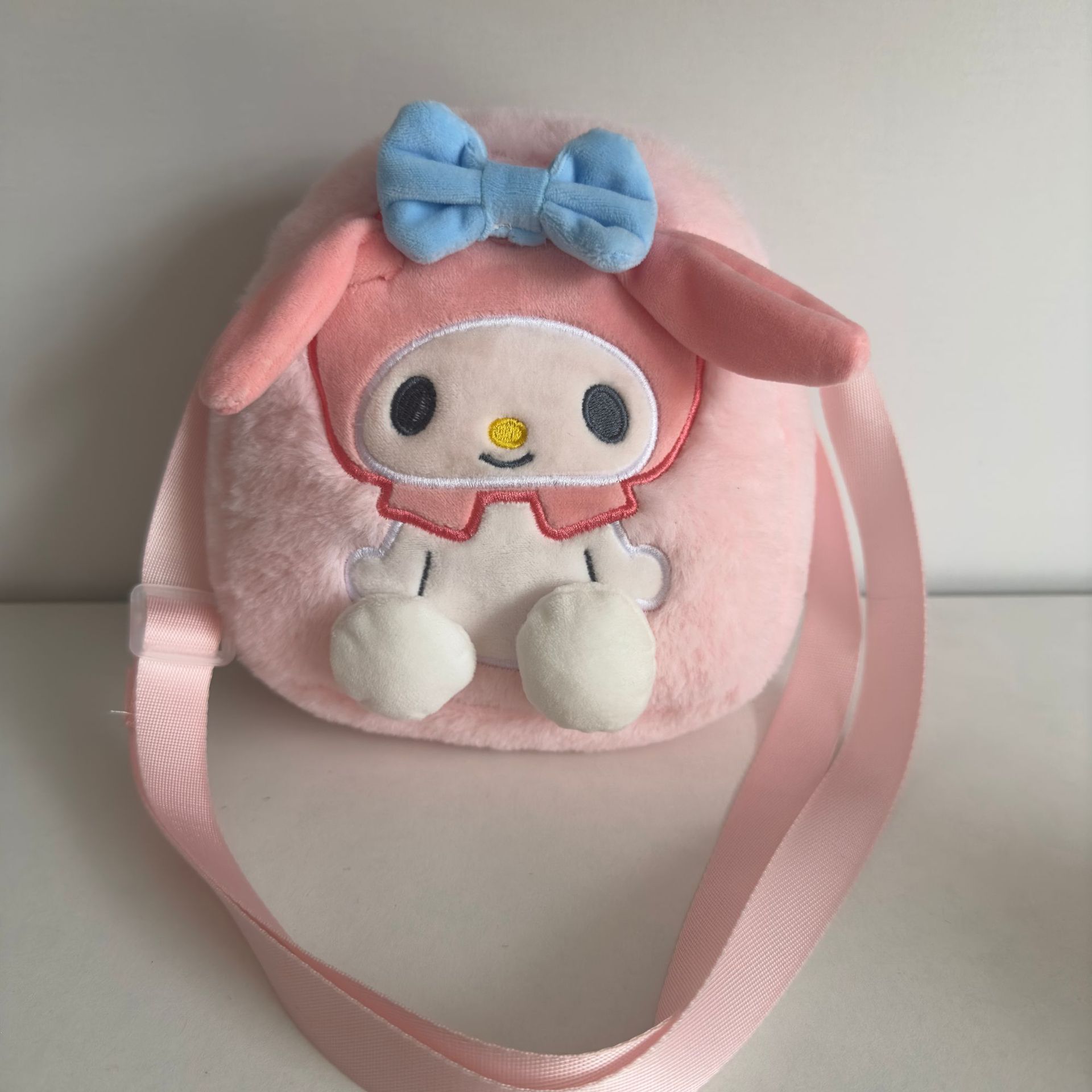 Custom new plush custom mini cheap handbags Anime Monster Kuromi Melody Kitty Plush Bag Rabbit Dog Stuffed Animal Dolls Backpack