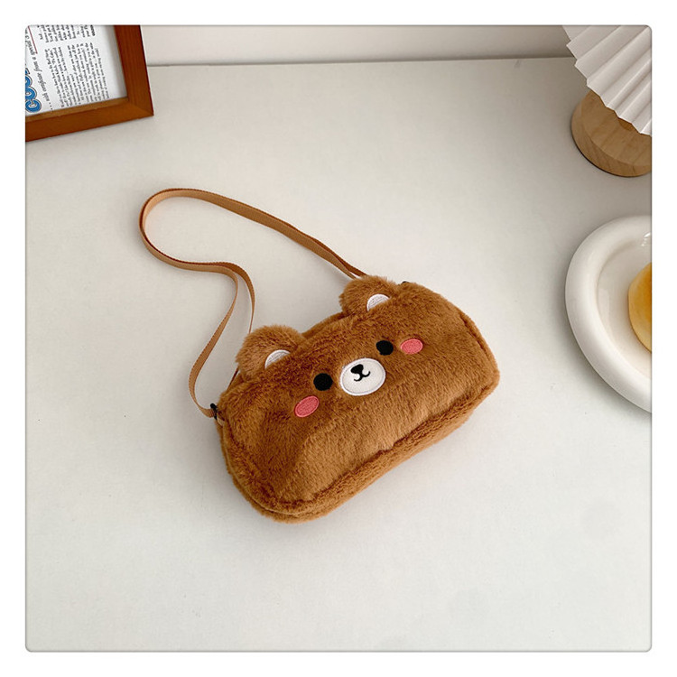 OEM&ODM Stuffed Kuromi Plush Bag Kuromi KT Plush Handbag Make-up Sanrioed Plush Bag Women Cute Plush Fashion shoulder Bags