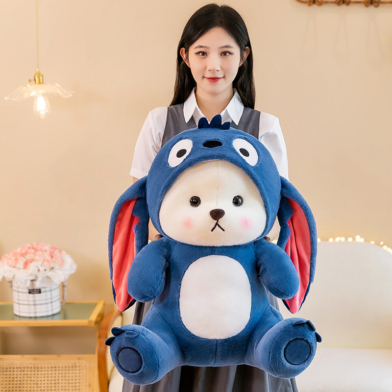 Manufacturer Tales Stitch Plush Toy Stuffed Teddy Bear Plush Lina Teddy Bear With Clothes Wearing Clothes Teddy Bear Plush Toy