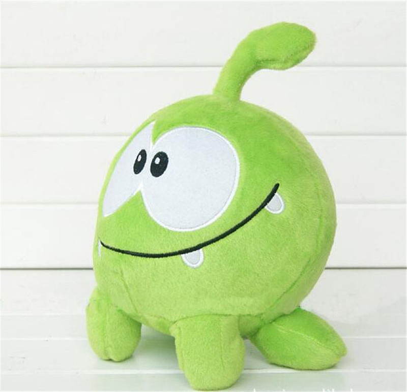 20cm Game Cut The Rope Om Nom Green Frog Stuffed Animal Plush Toys Om Nom Frog Plush Toy Soft Rubber Figure Classic Game Toys