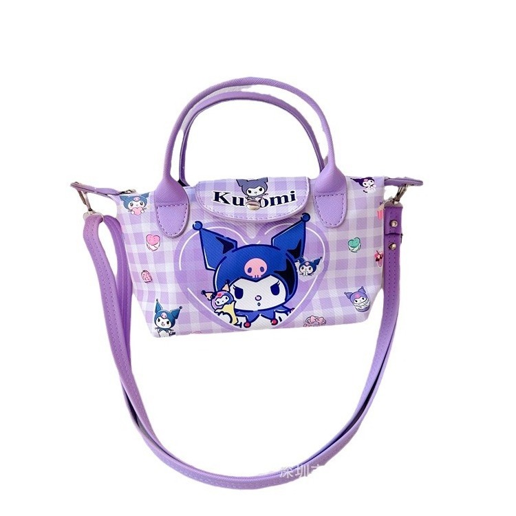 Sanrioed Kawaii Kuromi Melody Collection Makeup Bag Cartoon Hello Kt Crossbody Bag Large Capacity Hand Bag Girl Gift Wholesale