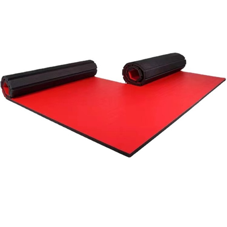 Cheap logo taekwondo jiu-jitsu mma karate bjj tatami roll wrestling mat