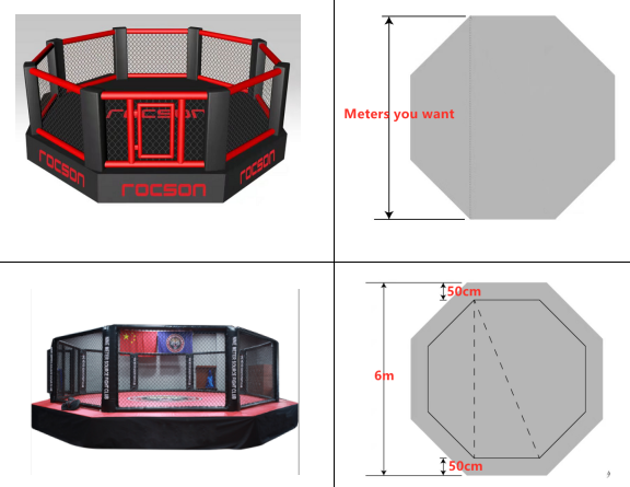 Factory Custom Design Wholesale High Quality Ufc Boxing Ring Muay Thai MMA Octagon Competition Cage