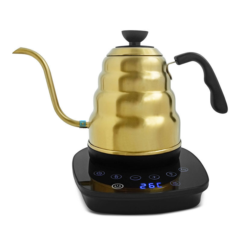 GOLD Electric Gooseneck Kettle with Temperature Controller MULTIFUNCTION ELECTRIC VARIABLE GOOSENECK KETTLE