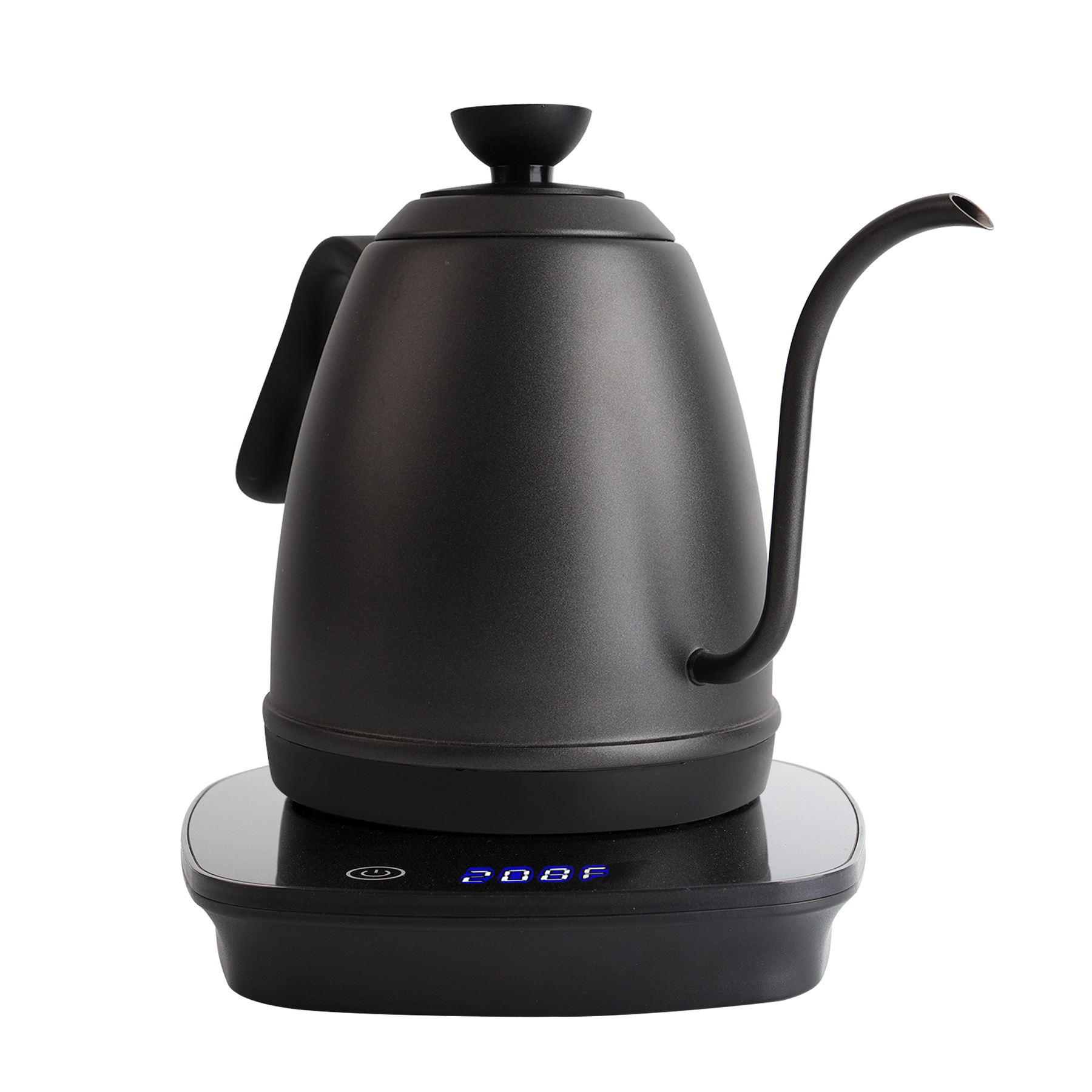 Intelligent  Matt black,foodgrade non-stick coating, electric  Gooseneck  programmable Multi-Use Electric coffee kettle