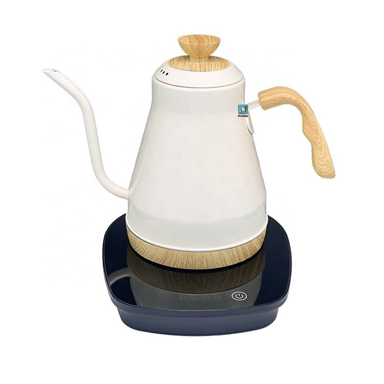 2023 Pour Over Coffee Drip Electric Retro Gooseneck Thermometer Price 1000ml Water Tea Gooseneck Kettle