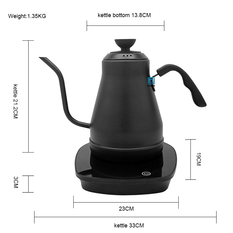 Multi-Use Electric coffee kettle electric variable kettle Gooseneck coffee Kettle  programmable digital control water boiler