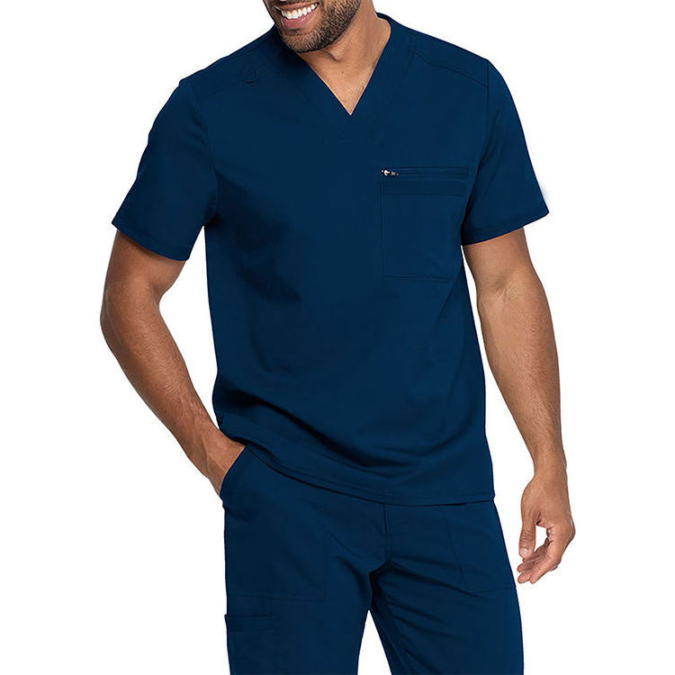 Hospital Nursing Uniform Scrub Set Shorts Sleeve Medical Scrub Uniform Women and Men Surgical Scrub Uniform Woven Summer Wear