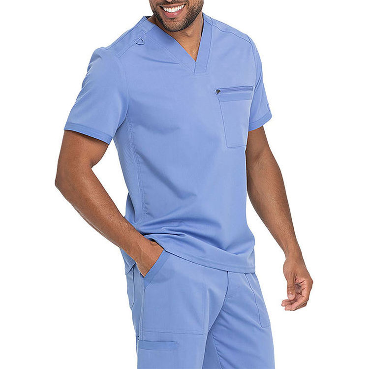 Hospital Nursing Uniform Scrub Set Shorts Sleeve Medical Scrub Uniform Women and Men Surgical Scrub Uniform Woven Summer Wear