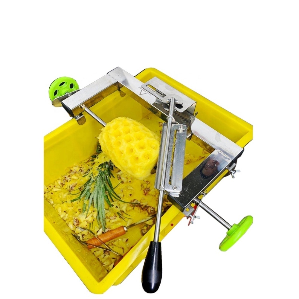 Stainless steel hand operate black pineapple skin peeling tool machine ananas bracteatus corer