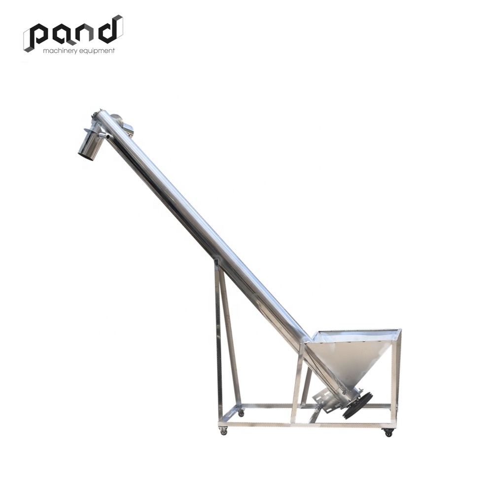 Stainless Steel Feeder Shaftless Tubular Plastic Pellet Auger Wet Small Flexible Cement Screw Conveyor