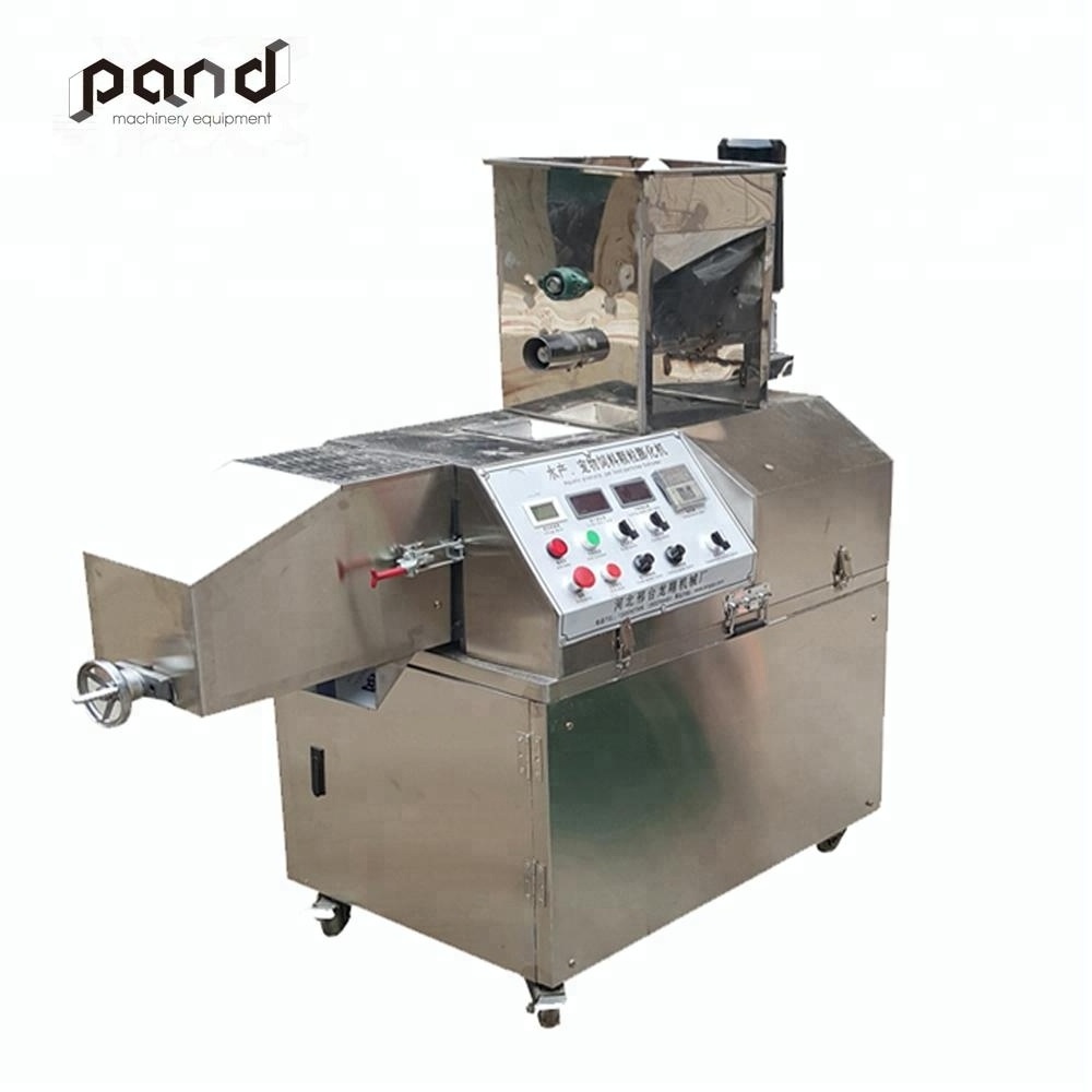 30kg/hour Stainless steel dog food making machine small floating frog feed extruder