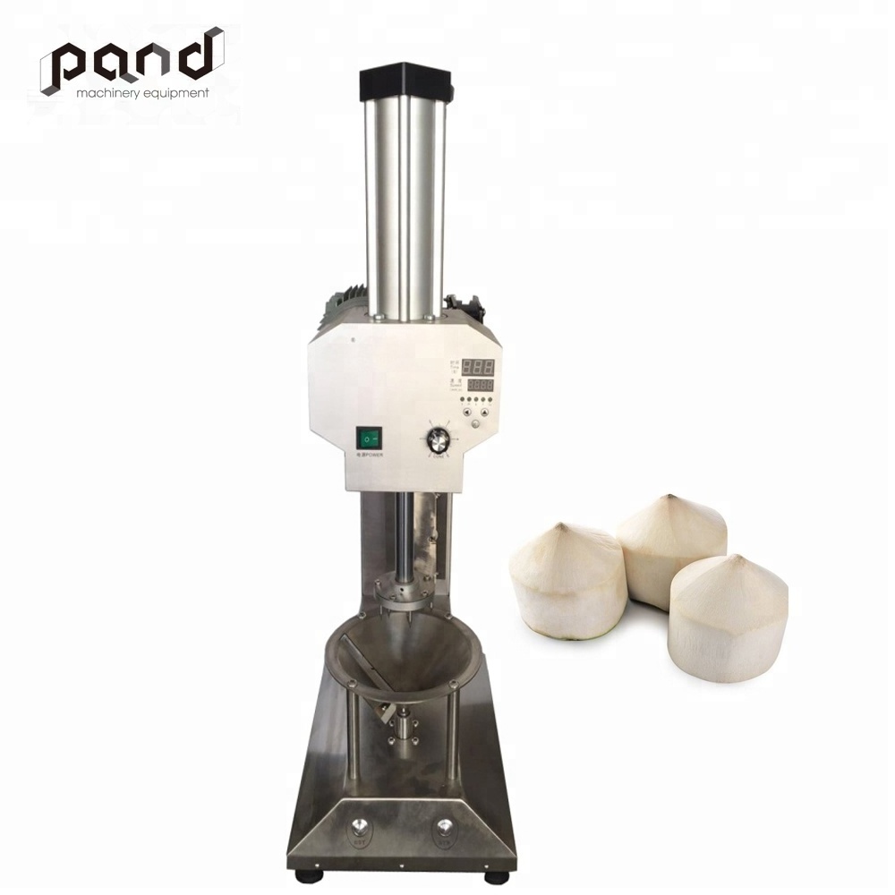 Automatic Young tender green coconut skin peeling and trimming machine