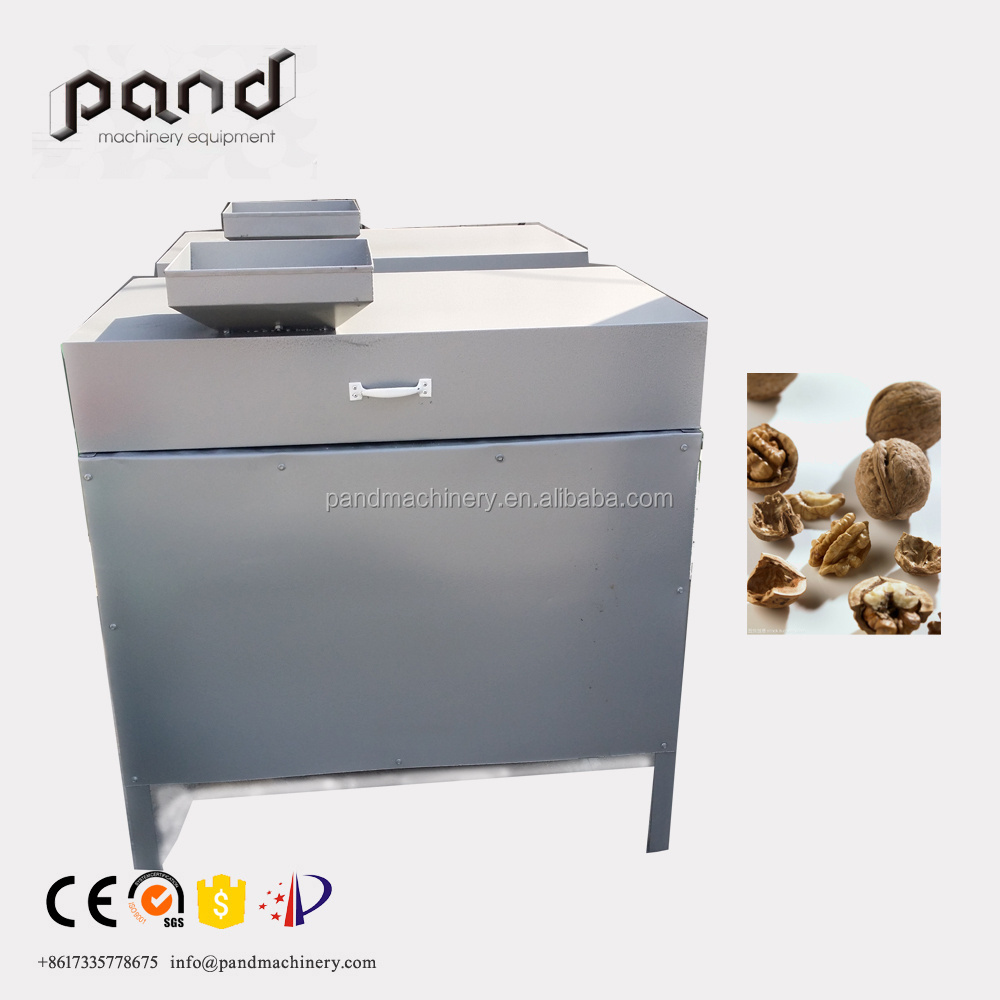 Automatic Walnut Shell Breaker Removal Cracker Peeling Pecan Nut Sheller Black Walnut Cracking Machine For Sale