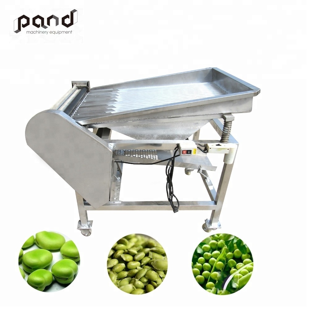 75kg/hour Edamame outer shell removing machine pea shucker huller broad bean sheller