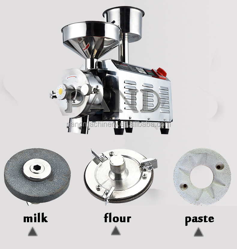 304 Stainless steel flour grinder dry mill/soybean milk mill/sesame paste grinder machine