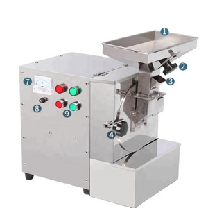 Small commercial cashew peanut powder making pulverizer/walnut almond crusher/oily material grinder