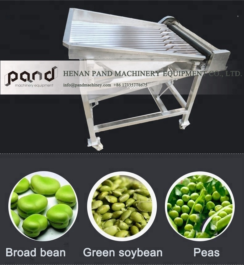 75kg/hour Edamame outer shell removing machine pea shucker huller broad bean sheller