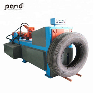 Automatic hydraulic waste tyre wire bead removal machine single hook tyre recycling machine