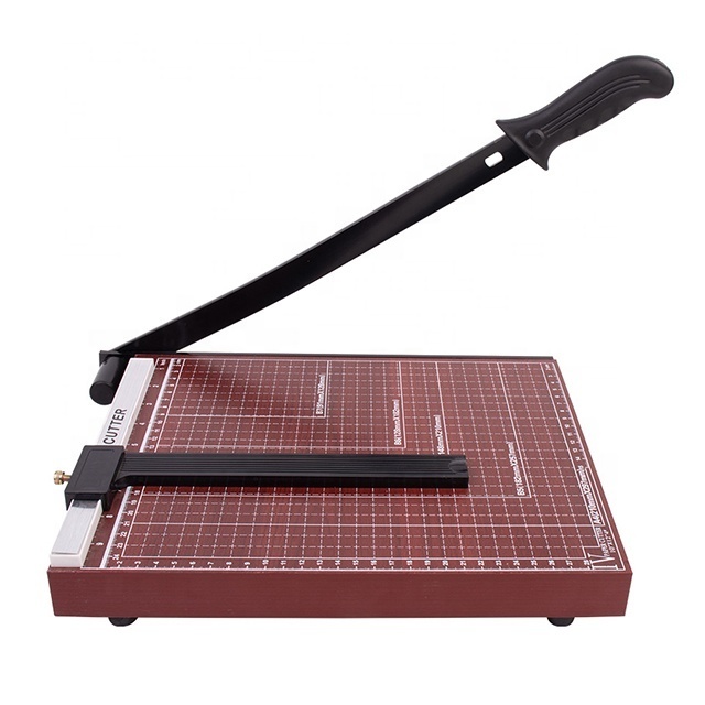 828 B3/A3/B4/A4 Wooden Base Manual Desktop Paper Cutter Trimmer Office Paper Trimmer Manual Paper Cutter A4 Size