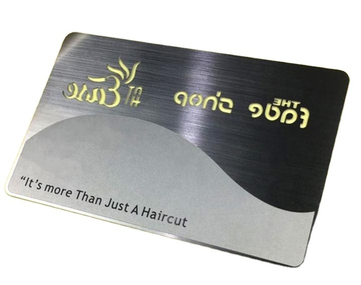 Custom Black High-Grade Stainless Steel Metal Business card