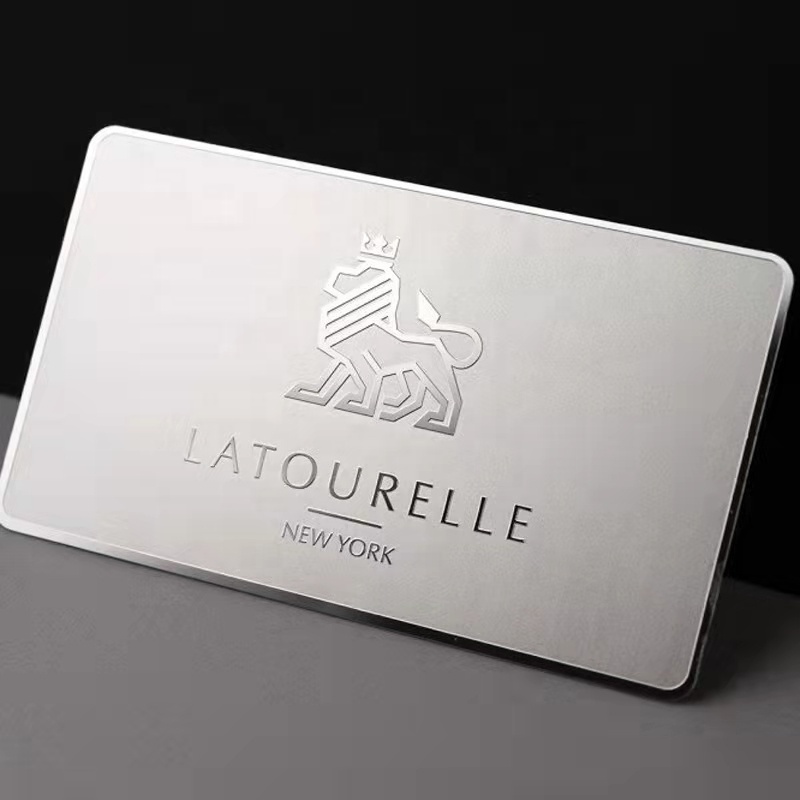 Custom High-Grade Stainless Steel Metal Membership Business card