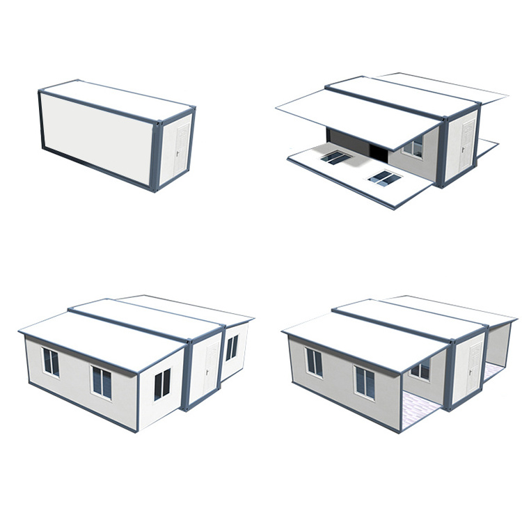 Waterproof 20 Ft 40 Ft Prefab Luxury Villa Folding Container Expandable House Prefabricated Mobile Home 2/3/4/5 Bedroom