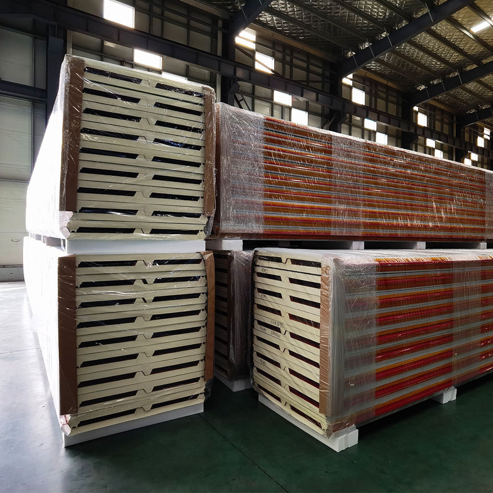 PNS Sound Resistant  Absorbing Color Steel Insulated Pir/pur/pu/puf Sandwich Panel For roof With Both Side ppgi