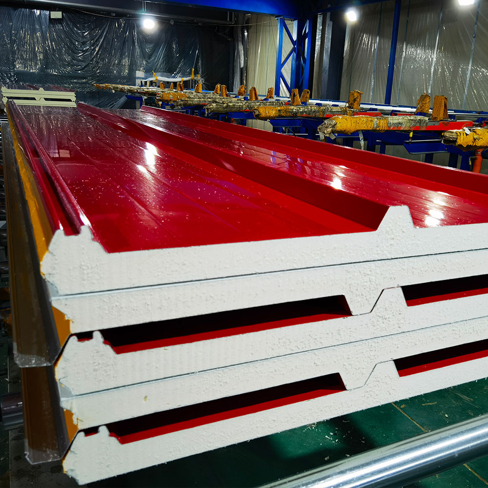 PNS Sound Resistant  Absorbing Color Steel Insulated Pir/pur/pu/puf Sandwich Panel For roof With Both Side ppgi