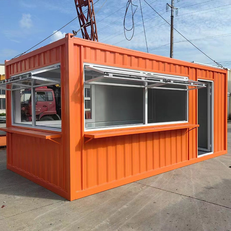 Shipping Container House Trailer Home Modular Tiny Homes Prefabricated 20ft Houses for food store