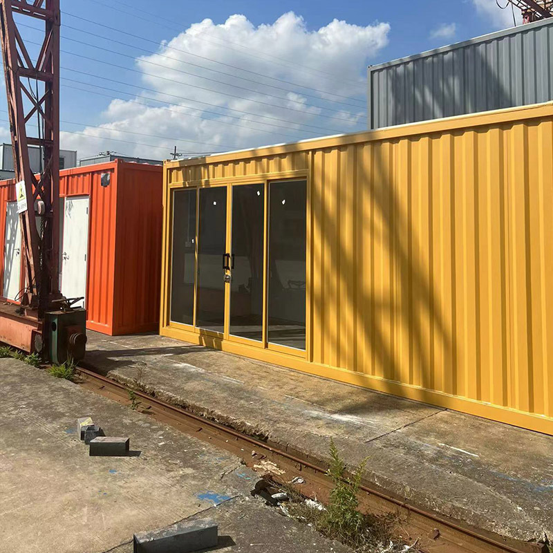 40ft Two bedroom Detachable shipping container 40ft glass door living prefabricated shipping container house