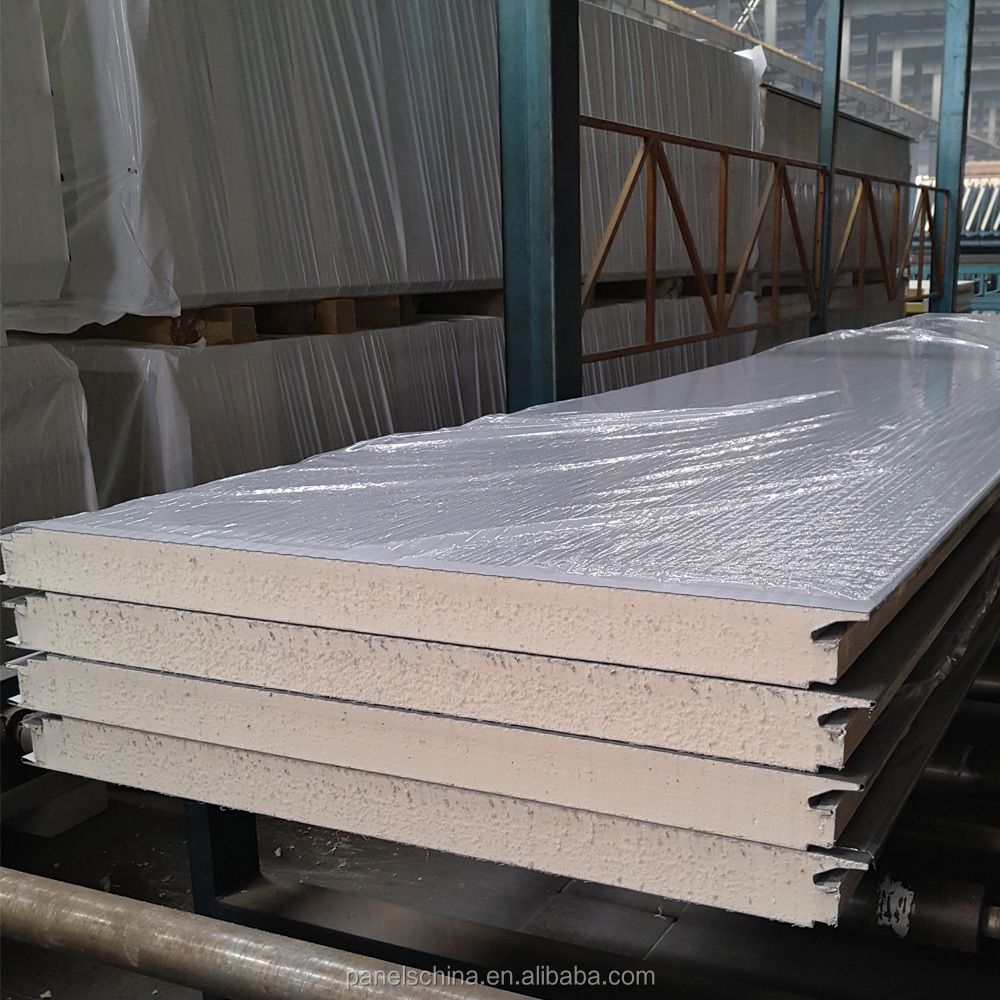 Pu /polyurethane sandwich panel pir stainless steel panel wall outdoor Insulated Sandwich Panels Building  For Cold Room