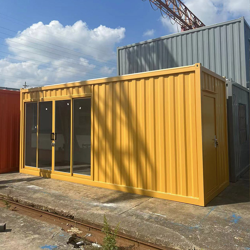 40ft Two bedroom Detachable shipping container 40ft glass door living prefabricated shipping container house