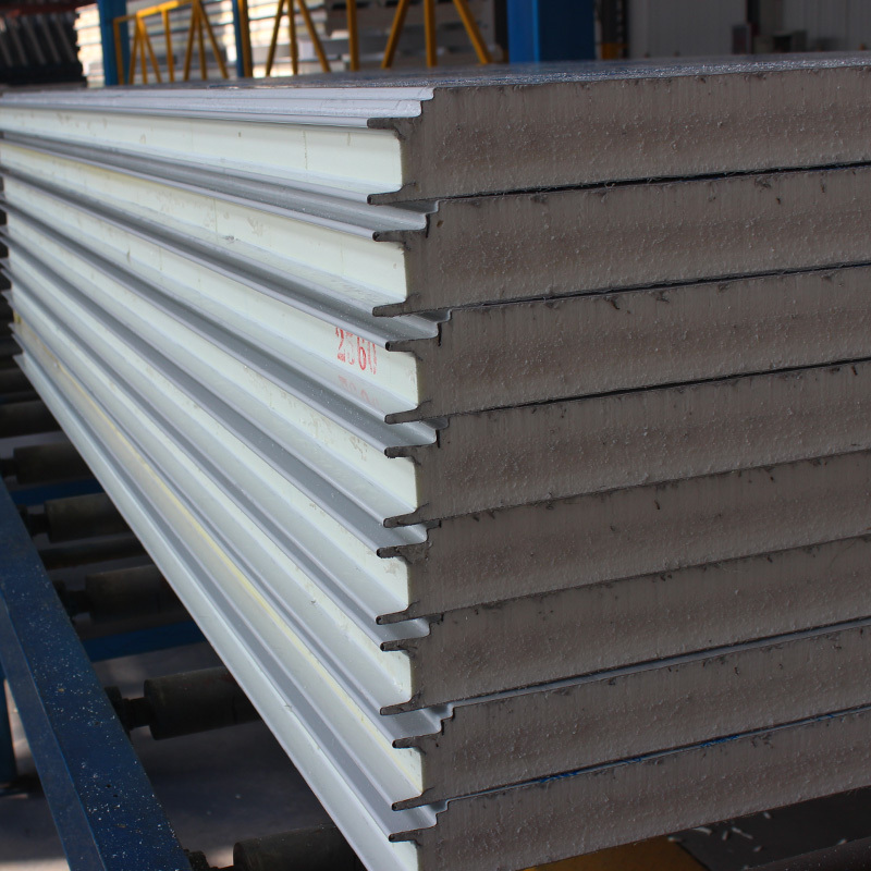 Pu /polyurethane sandwich panel pir stainless steel panel wall outdoor Insulated Sandwich Panels Building  For Cold Room