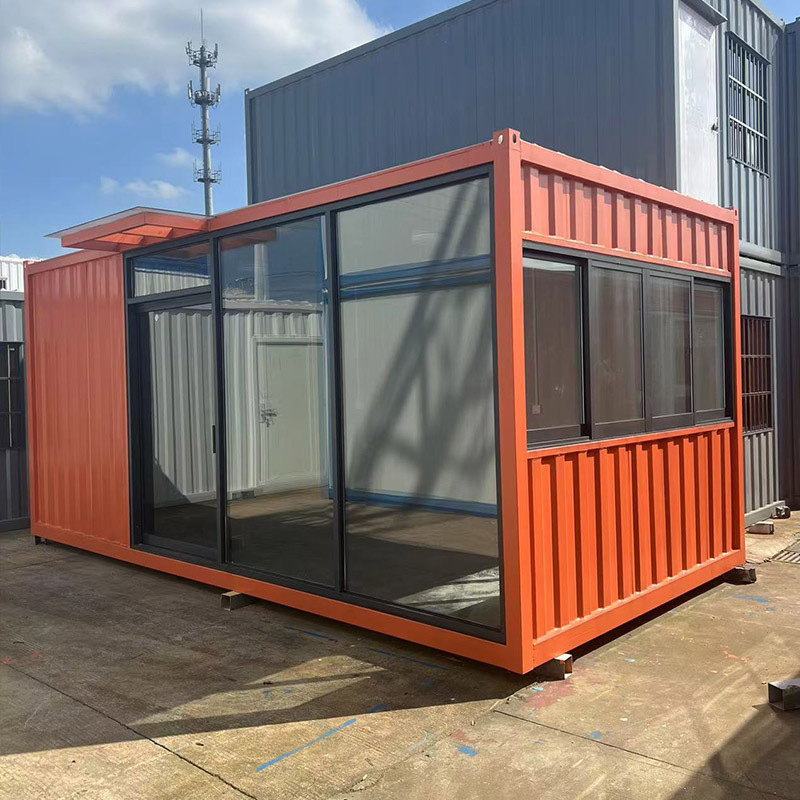 Shipping Container House Trailer Home Modular Tiny Homes Prefabricated 20ft Houses for food store