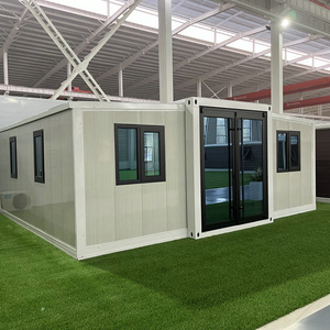 40ft Container Office Accomodation Tiny Prefab Container Housing Small House Houselet With Triangular Waterproof Roof Balcony