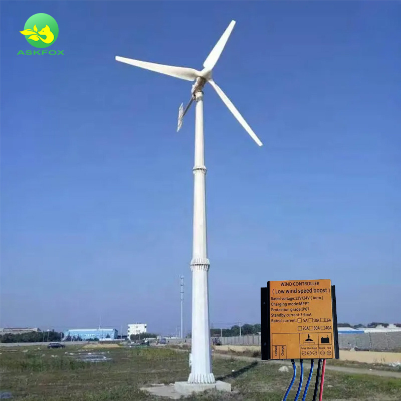 Household Wind Power Generator Small Wind Turbine 500W 1.5KW Horizontal Axis Wind Turbines windmill Generator For home use