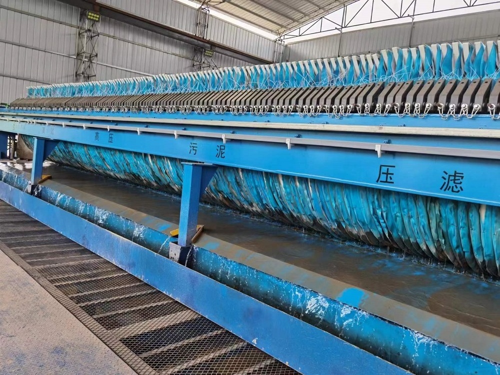 Tons Per Hour Filter Press Waste Water Filter Press with Tray for Mug Clay Mine Tailings Dewatering