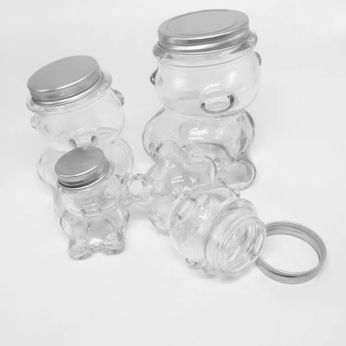 Holder Hot Sale Soy Container,Hot Sale Soy Candle Container 50ml Cute Teddy Bear Packaging 8oz Honey Jam Airtight Glass Food Jar