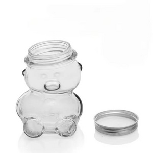 Holder Hot Sale Soy Container,Hot Sale Soy Candle Container 50ml Cute Teddy Bear Packaging 8oz Honey Jam Airtight Glass Food Jar