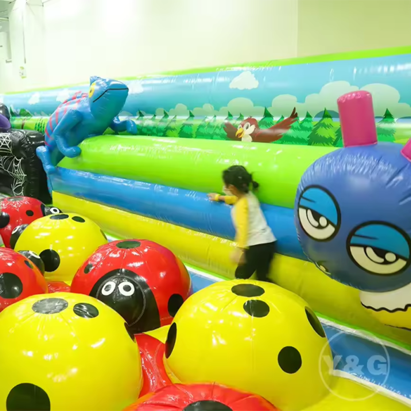 Y&G pvc mini kids commercial bounce house Trampoline Park children party inflatable bounce house Fun Inflatable Park Equipment